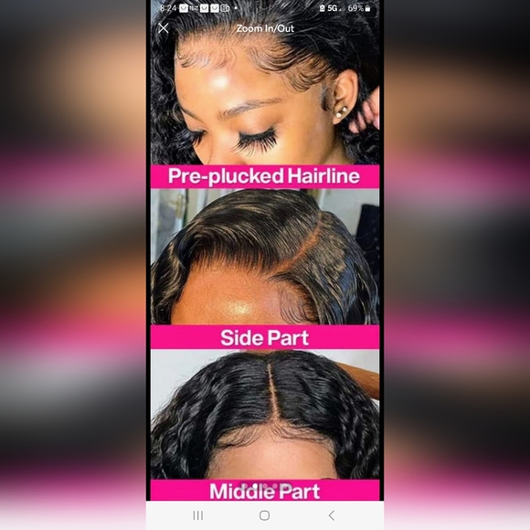 Human Hair Lace Frontal Wig - Picture 2 of 6